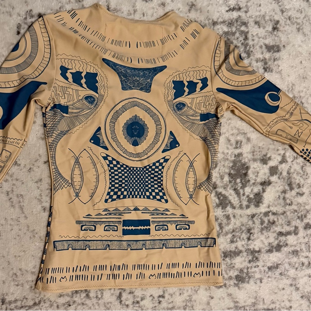Margiela for H&M Tattoo Pattern Long Sleeve Top - Picture 3 of 5
